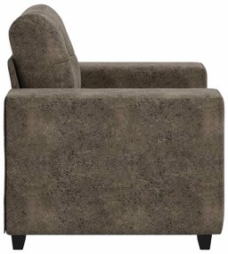 Poltrona vidaXL Cinza Escuro 59 cm em Couro Sintético
