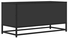 Móvel para TV 80x34,5x40 cm derivados de madeira/metal preto