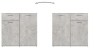 Aparador 80x36x75 cm derivados de madeira cinzento cimento