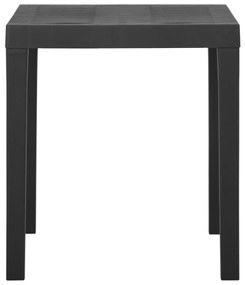 Mesa de jardim 79x65x72 cm plástico cinzento