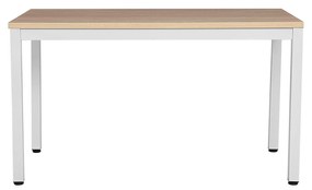 Mesa de computador moderna 120 x 76 x 60 cm cor branca-natural