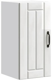 Armário de parede da cozinha Lucca madeira branco brilhante
