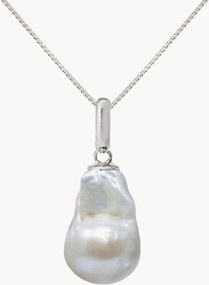 Colar em ouro branco artesanal Nova
