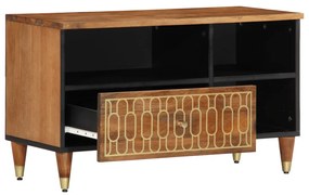 Móvel de TV 80x33x46 cm madeira de mangueira maciça