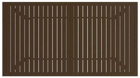 Mesa de jardim 140x80x72 cm aço castanho