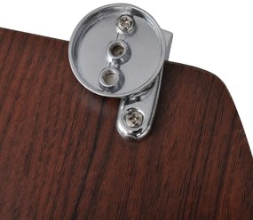 Assentos de sanita com tampas 2 pcs MDF castanho