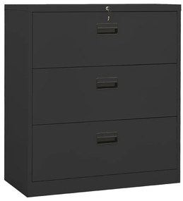 vidaXL Arquivador 90x46x103 cm aço antracite