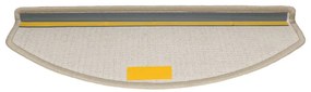 Tapetes de escada 30 pcs 65x24x4 cm cinzento-acastanhado