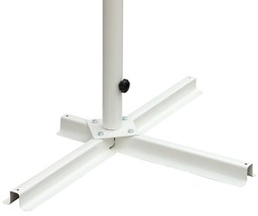 Toldo de pé 300x300x250 cm com manivela ângulo ajustável portátil para jardim terraço pátio cinza