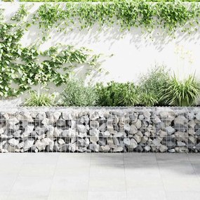 Muro gabião com tampas aço galvanizado 900x30x50 cm
