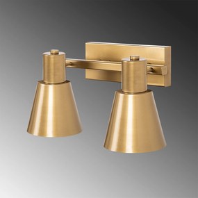 Candeeiro de Parede Funnel – Dourado – 38 x 21 x 21 cm