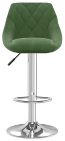 Bancos de bar 2 pcs veludo verde-escuro