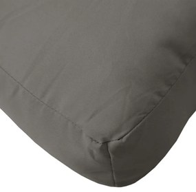 Almofadões de paletes 3 pcs mesclado tecido cinza-escuro