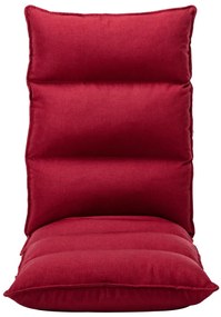 Colchão dobrável tecido vermelho tinto