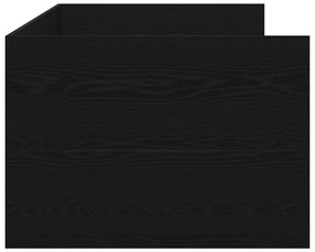 Cama Carvalho Preto Madeira Derivada 90 x 200 cm Durável Cama