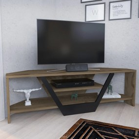Móvel TV Sares – Carvalho Oud/Preto – 120x35x36,8 cm