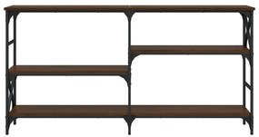 Mesa consola 150x29x76,5 cm derivados madeira carvalho castanho