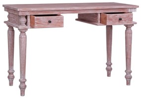 Secretária 115x50x78 cm madeira de mogno maciça