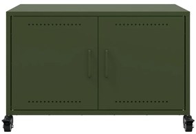 Móvel de TV 68x39x43,5 cm aço verde azeitona