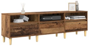 Gabinete para TV com gaveta Madeira antiga 150 x 30 x 44.5 cm