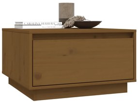 Mesa de centro 55x56x32 cm pinho maciço castanho mel