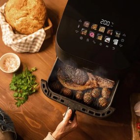 Fritadeira Airfryer com grelhador duplo Cecofry&Grill Smokin' 6500