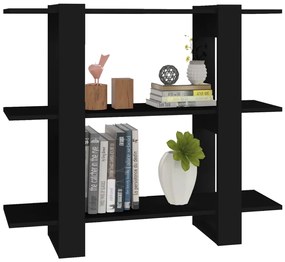 Estante/divisória 100x30x87 cm preto