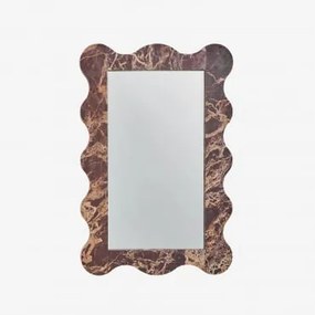 Espelho De Parede Retangular Em Mármore Bayaibe 60 X 90 Cm & Mármore Vermelho Cherry Gold - Sklum