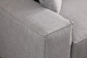 **** Sofá-Cama de Canto Pırlo – Cinzento Claro – 260x78x170 cm

**