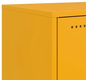 Móvel de TV 68x39x60,5 cm aço amarelo mostarda