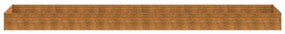 Canteiro elevado de jardim 579x100x36 cm aço corten