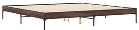 Estrutura de cama 200x200cm derivados madeira/metal