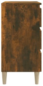 Aparador 60x35x69 cm derivados de madeira cor carvalho fumado