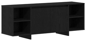 Estante de TV vidaXL - Carvalho Preto - 120x30x40.5 cm - Feito de Made