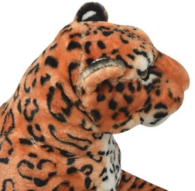Leopardo de peluche, castanho, XXL