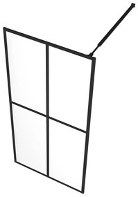 Divisória de chuveiro vidro temperado transparente 80x195 cm