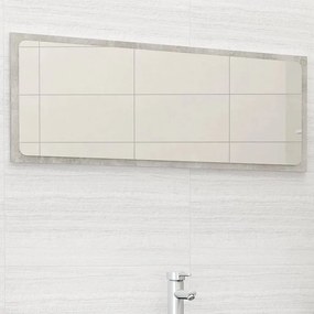 vidaXL Espelho de casa de banho 100x1,5x37 cm contrapl. cinza cimento