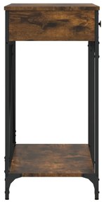 Mesa consola 100x39x78,5 cm derivados madeira carvalho fumado