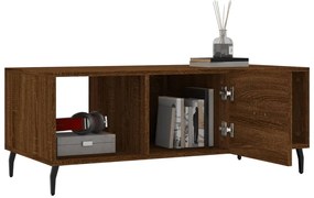 Mesa de centro 102x50x40 cm derivados madeira carvalho castanho