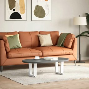 Pés para mesa de centro em V, 2 peças, branco, 40x(30-31,3) cm, aço