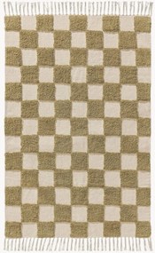 Tapete em algodão artesanal com relevo Caro