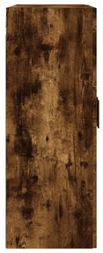 Armário de parede 69,5x34x90 cm deriv. madeira carvalho fumado