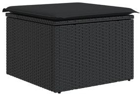 Conjunto de Sofás de Jardim de 8 Peças com Almofadas em Rattan Poli Pr