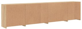 Aparador com luzes LED 283x37x67 cm carvalho sonoma