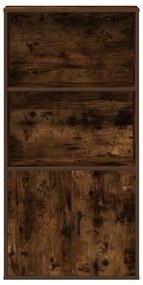 Estante 60x24x120 cm derivados de madeira carvalho fumado