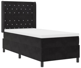 Cama Box Spring com Colchão vidaXL Preta 90x190 cm Veludo