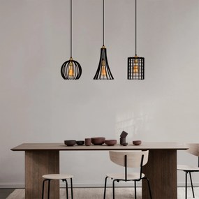 Candeeiro de Teto Fellini – Preto – 70 x 23 cm