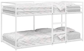 Beliche sem colchão 90x190 cm aço branco