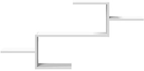 Prateleira de parede 104x15x49 cm derivados de madeira branco