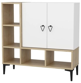 Console Platin – Oak White – 100x35x100 cm